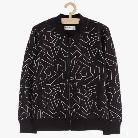5.10.15 Zig Zag Black Mock Neck Zipper 13478