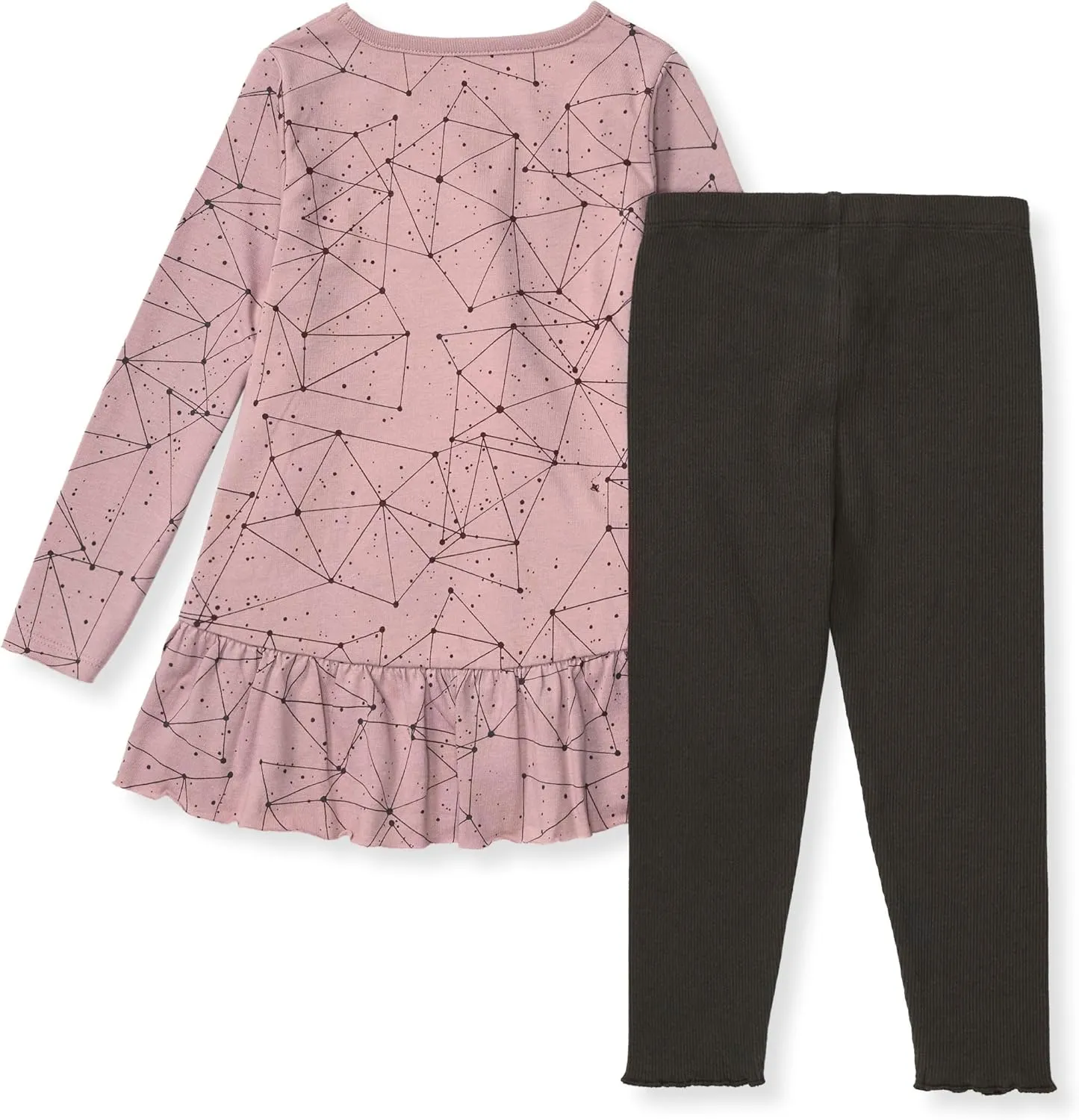 Burt's Bees Baby Baby Girls' Long Sleeve Top and Pant Set, 100% Organic Cotton