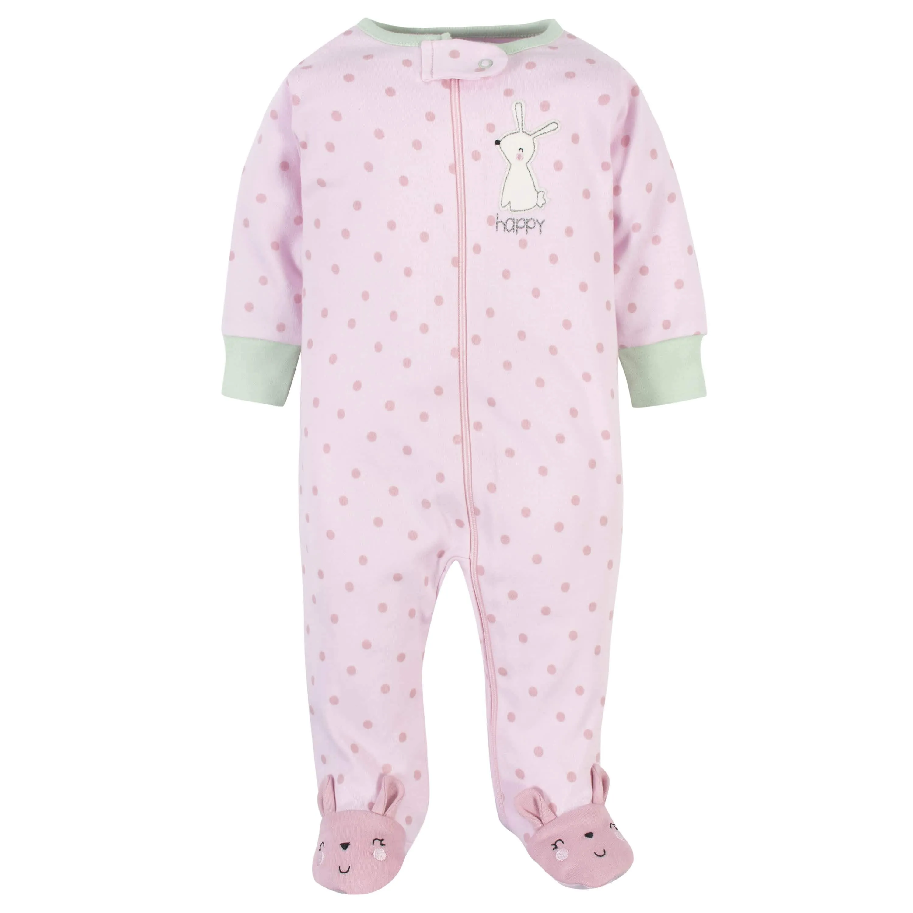 Gerber® Organic 2-Pack Baby Girls Bunny Sleep 'N Play