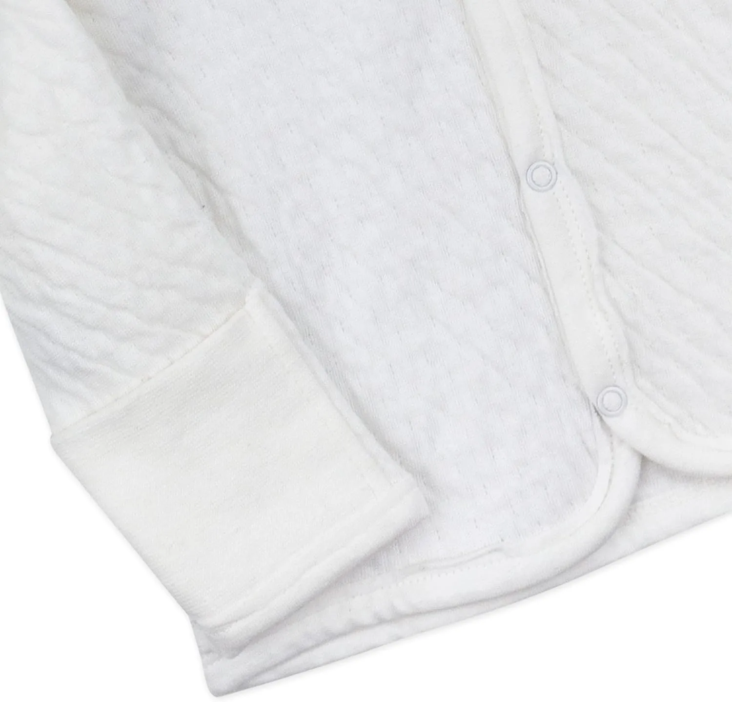 HonestBaby Matelasse Snap-Front Hoodie 100% Organic Cotton Infant Baby Boys, Girls