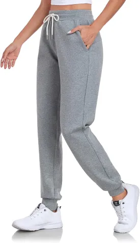 Inno 28" 31" 34" 36" Women's Baby Polar Fleece Lined Jogger Pants Warm Sweatpants Thermal Athletic Lounge