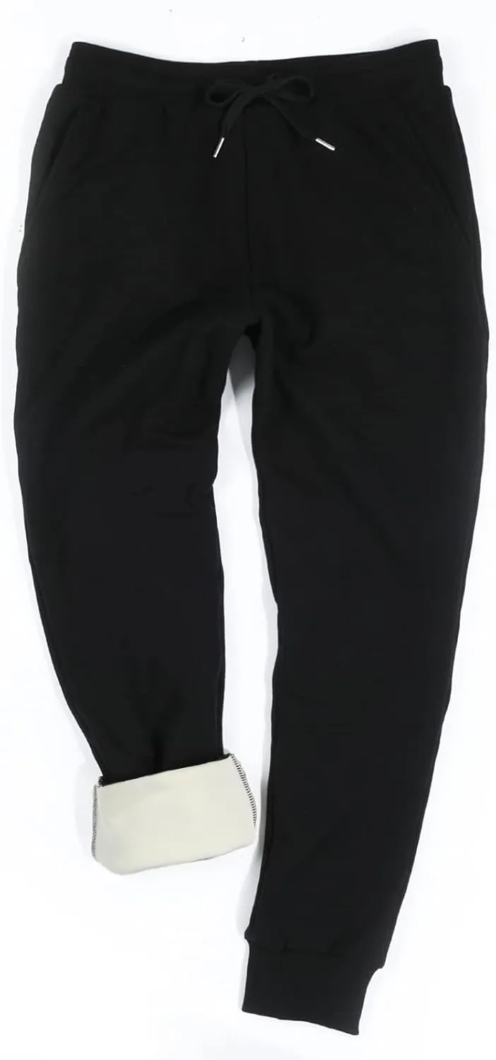 Inno 30" 32" 34" 36" 38" Men's Baby Polar Fleece Lined Jogger Pants Thermal Sweatpants Warm Winter Athletic Lounge Short Long
