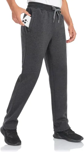 Inno 30" 32" 34" 36" 38" Men's Baby Polar Fleece Lined Jogger Pants Thermal Sweatpants Warm Winter Athletic Lounge Short Long