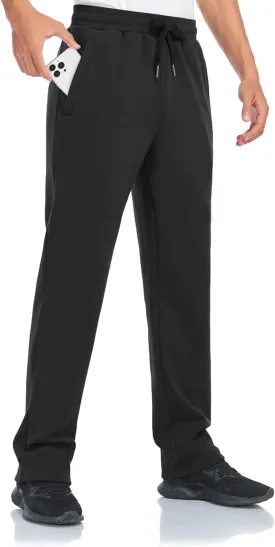 Inno 30" 32" 34" 36" 38" Men's Baby Polar Fleece Lined Jogger Pants Thermal Sweatpants Warm Winter Athletic Lounge Short Long