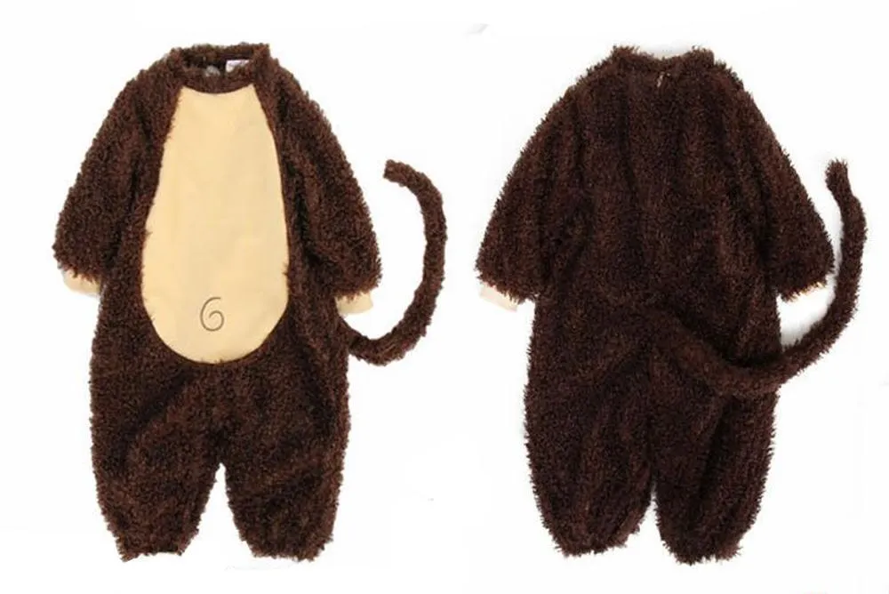Monkey Romper Baby Infant Toddler Animal Onesie Costume