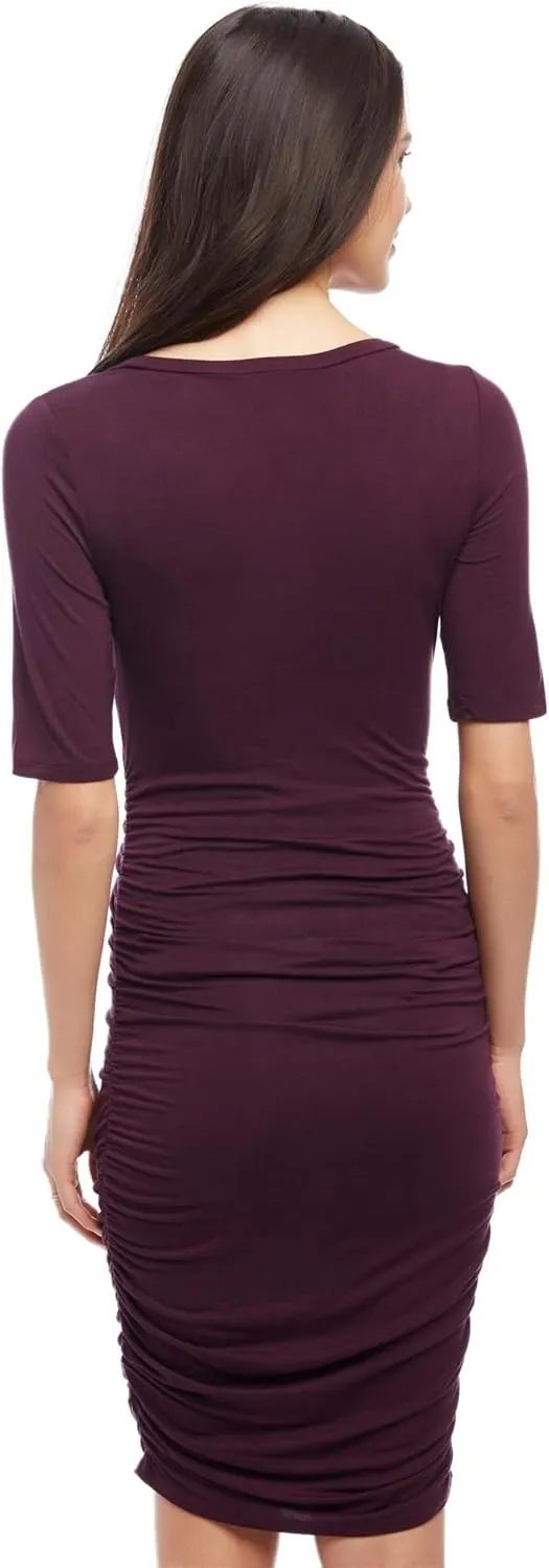 Motherhood Maternity Women's Maternity Bodycon Dress for Casual or Baby Shower