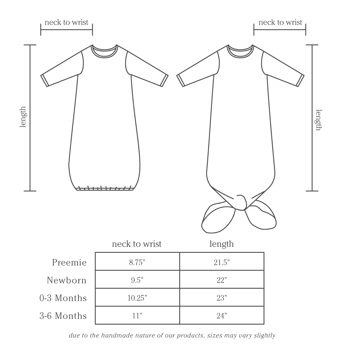 Newborn Gown | Retro Glow