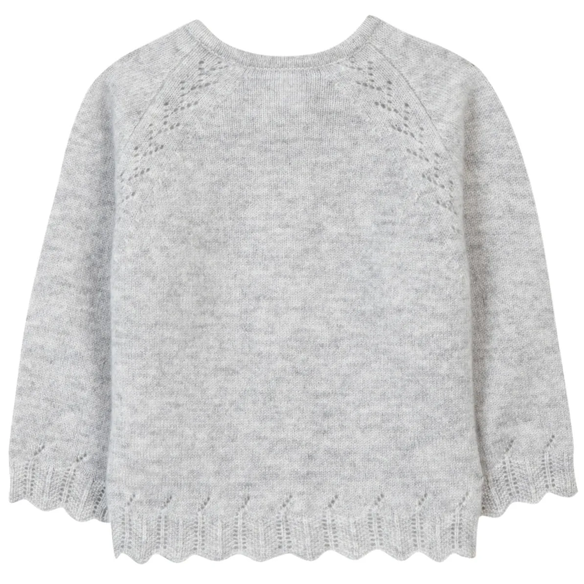 Openwork Knit Baby Cardigan