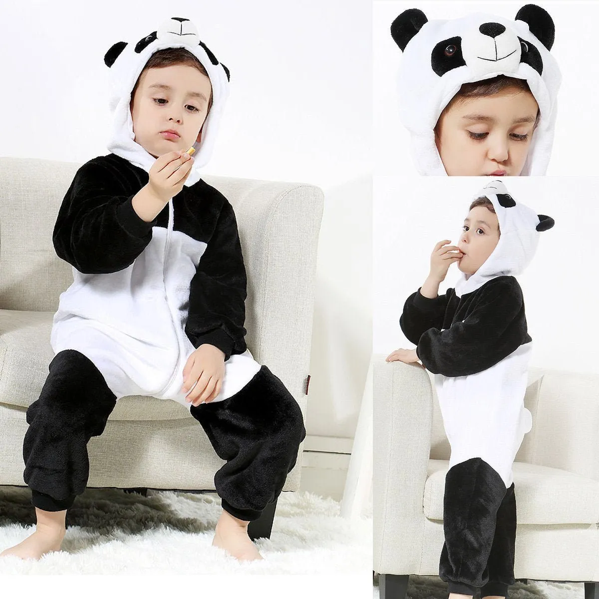 Panda Kigurumi Baby Infant Toddler Animal Onesie Costume