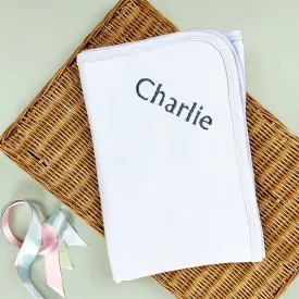 Personalised Snuggle Wrap, White