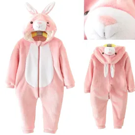 Pink Rabbit Baby Infant Toddler Animal onesies Easter Costumes