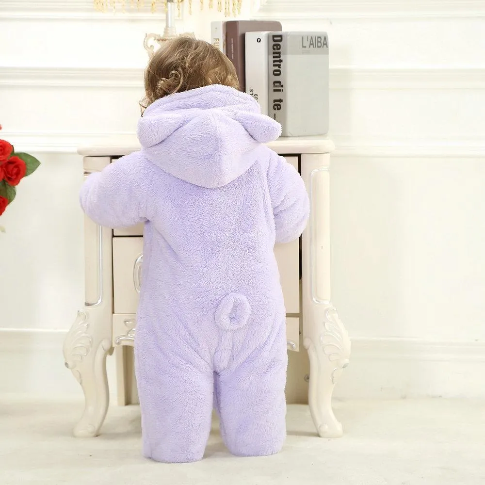 Purple Cat Cute Baby Infant Toddler Animal Onesie Costume