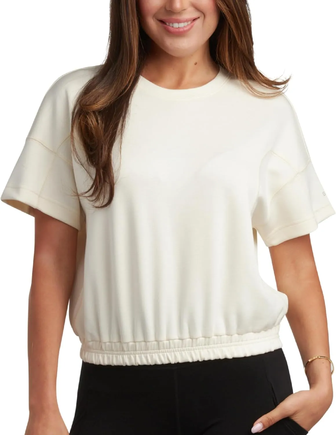 Spyder Womens Crop Tops - UPF 30  Short Sleeve Crewneck Baby Tee, Boxed Fit Cropped T Shirts for Women (Sizes: S-XL)