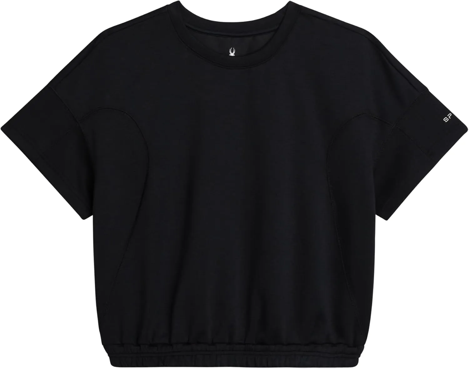 Spyder Womens Crop Tops - UPF 30  Short Sleeve Crewneck Baby Tee, Boxed Fit Cropped T Shirts for Women (Sizes: S-XL)