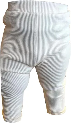 Toddler Baby Girls Ribbed Leggings Kids Elastic Waist Yoga Pants Footless Solid Color Stretchy Pant with Pockets Bottoms
