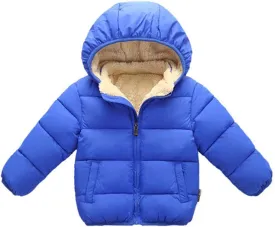 Toddler Baby Hooded Down Jacket Boys Girls Kids Thicken Warm Winter Coat Outerwear 1-7t