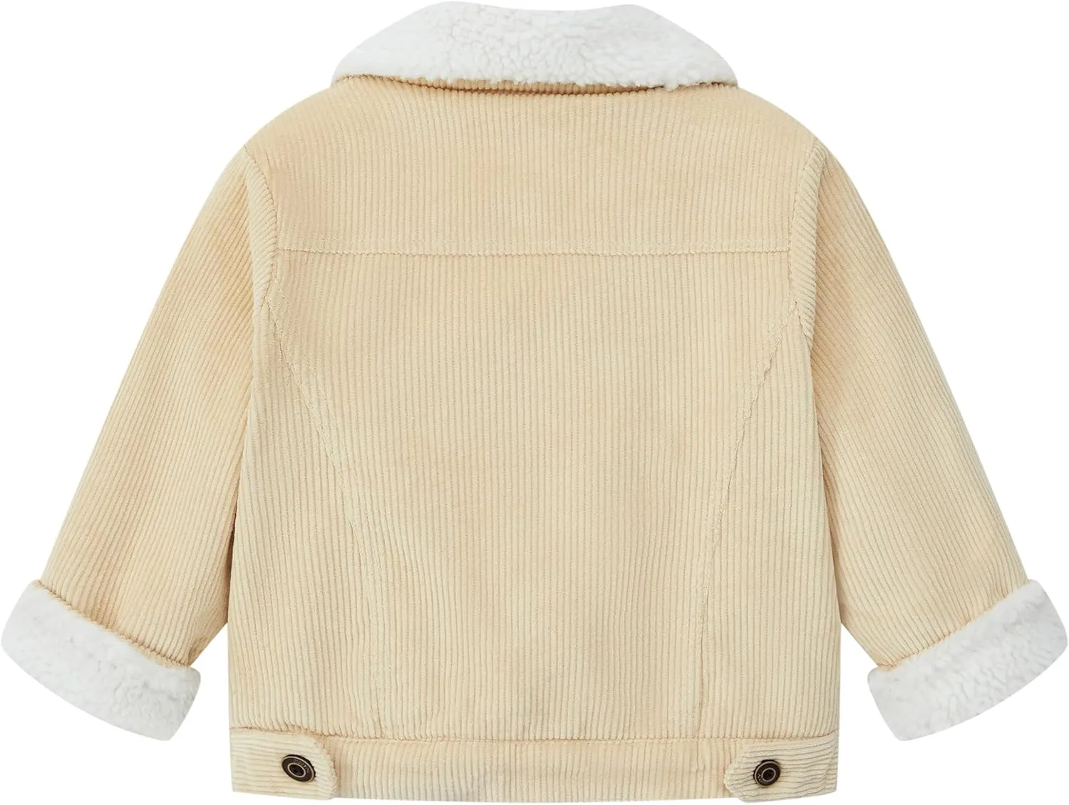 Toddler Boy Winter Corduroy Jacket Baby Girl Fall Sherpa Lined Outwear Coat
