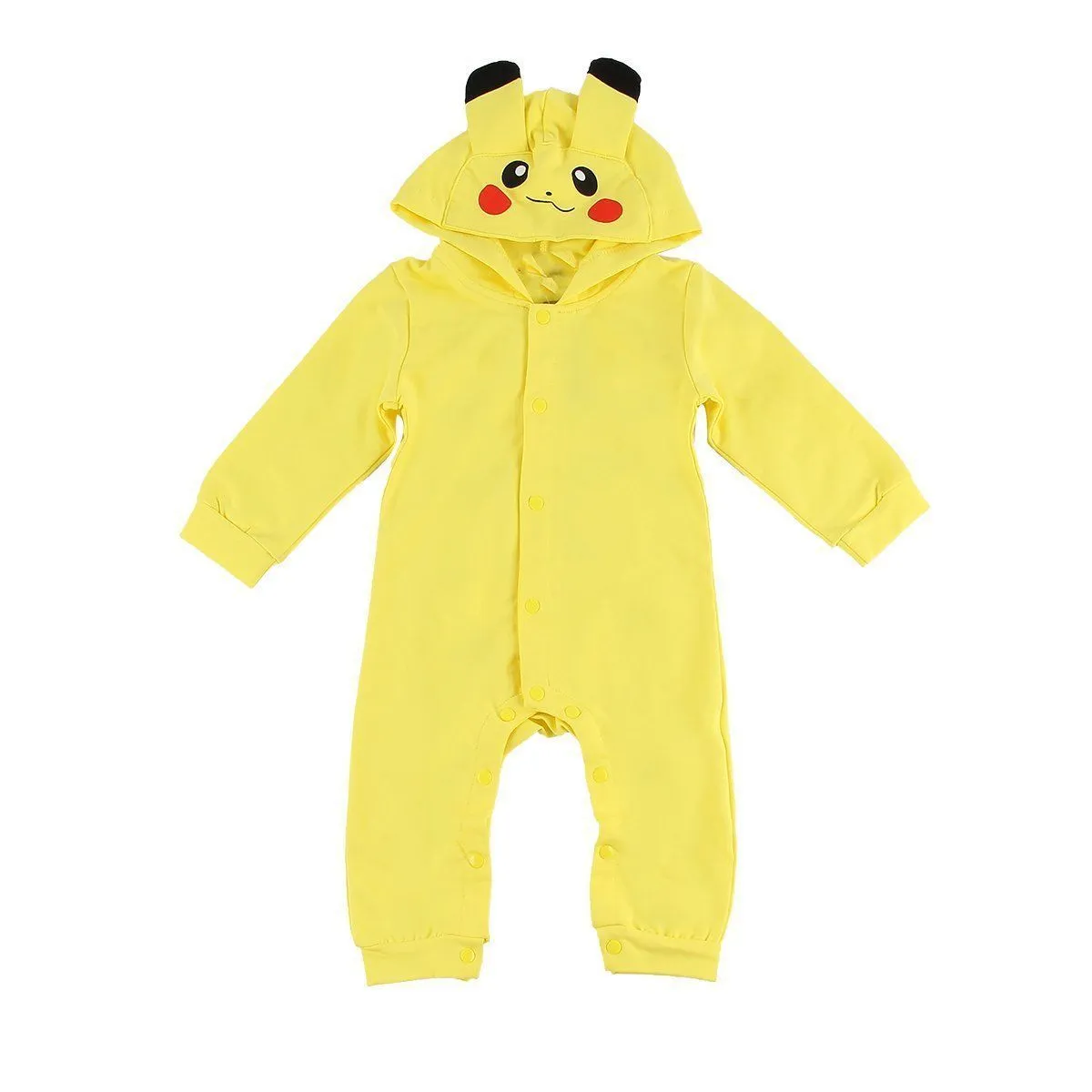 Toddler Infant Baby Onesies Romper Hooded Pikachu costume