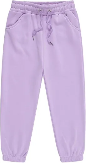 Unisex Basic Sweatpants Pull on Casual Joggers Boys Girls Solid Color Elastic Waist Athletic Pants with Pockets